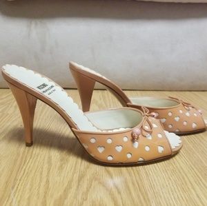 Moschino Cheap and Chic pink leather heels